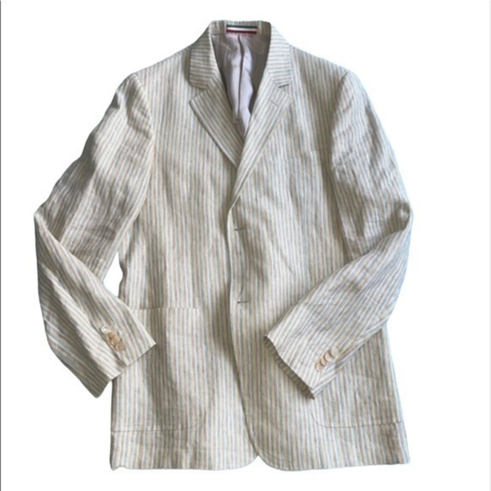 Moschino Mens Linen Jacket Size 52 Italy 42 US